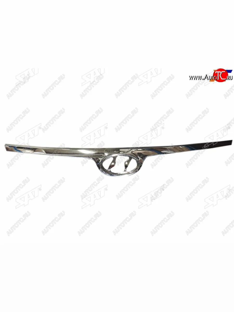 Молдинг решетки SAT Hyundai I30 FD хэтчбек дорестайлинг (2007-2010) (хром)  в Перми Пермском крае