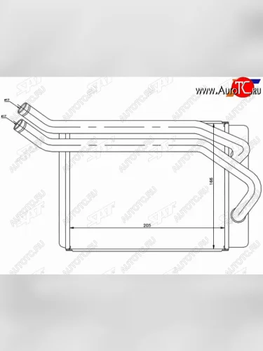 Радиатор отопителя салона HYUNDAI SANTA FE 00- SAT ST-HN65-395-0