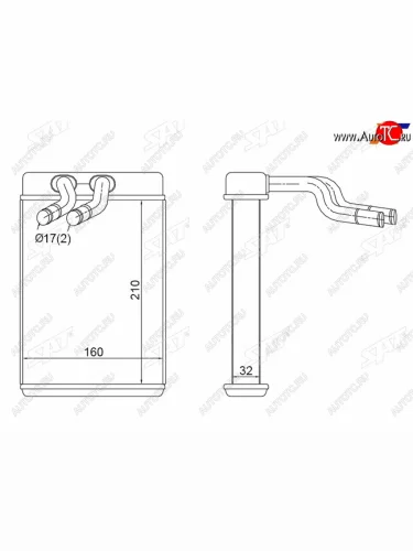 Радиатор отопителя салона HYUNDAI H1STAREX 97- SAT ST-HN79-395-0