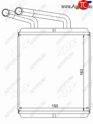 Радиатор отопителя салонаHYUNDAI H-100PORTER 97- SAT ST-HNP1-395-0