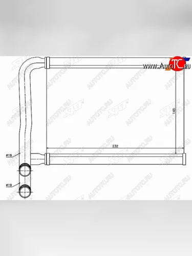 Радиатор отопителя салона  HYUNDAI ACCENT 05-KIA RIO 05- SAT ST-HNA5-395-0