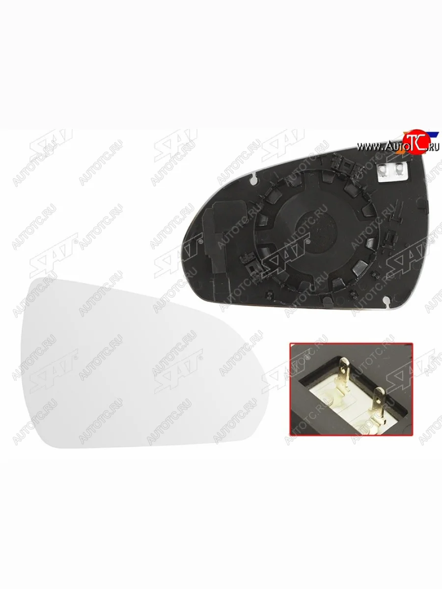Правое полотно зеркала (обогрев) SAT Hyundai Solaris HCR седан дорестайлинг (2017-2020)  в Перми Пермском крае