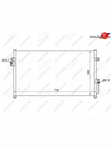 Радиатор кондиционера Hyundai Terracan 01-07 SAT ST-HY12-394-0