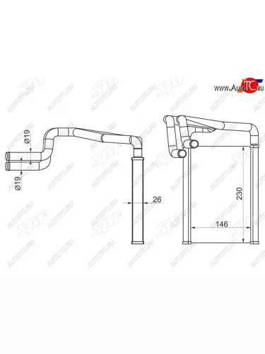 Радиатор отопителя салона HYUNDAI IX35TUCSON 10-KIA SPORTAGE 10- SAT ST-HY14-395-0