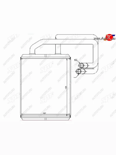 Радиатор отопителя салона  KIA CERATO 04-09 SAT ST-KA43-395-0