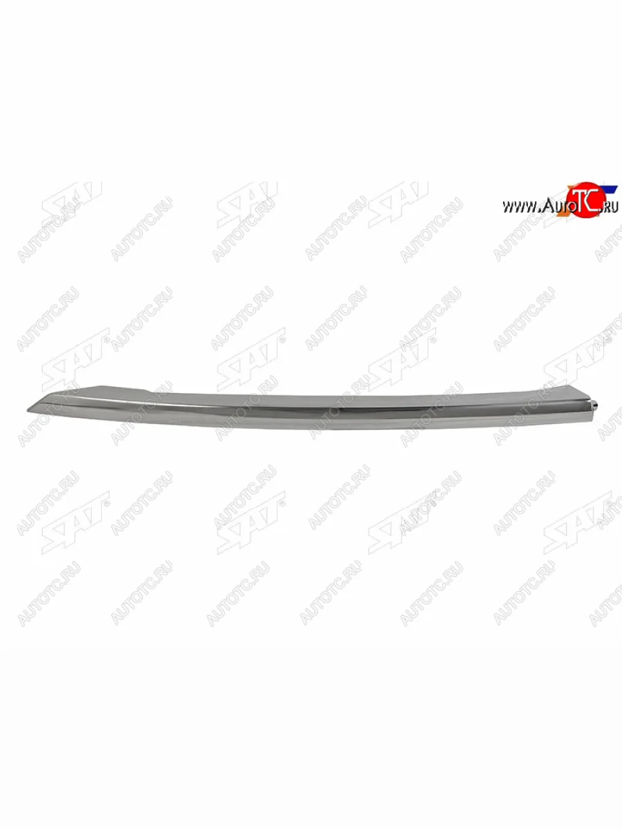 Передний правый молдинг бампера SAT KIA Optima 4 JF дорестайлинг седан (2016-2018) (черный)  в Перми Пермском крае