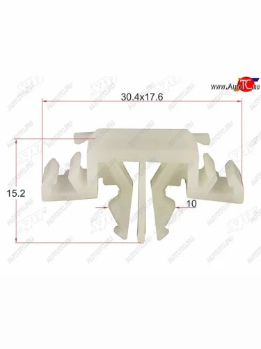 Клипса молдинга BMW E36 M3 (1 шт.) SAT ST-KE-008