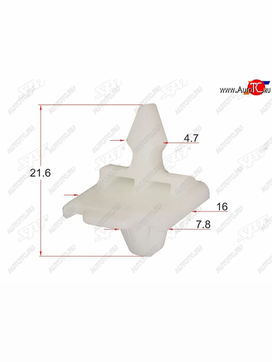 Клипса молдинга MERCEDES (1 шт.) SAT ST-KE-009  в Самаре Самарской области