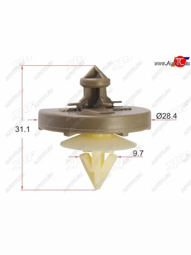 Клипса обшивки двери VAG (1 шт.) SAT ST-KE-026