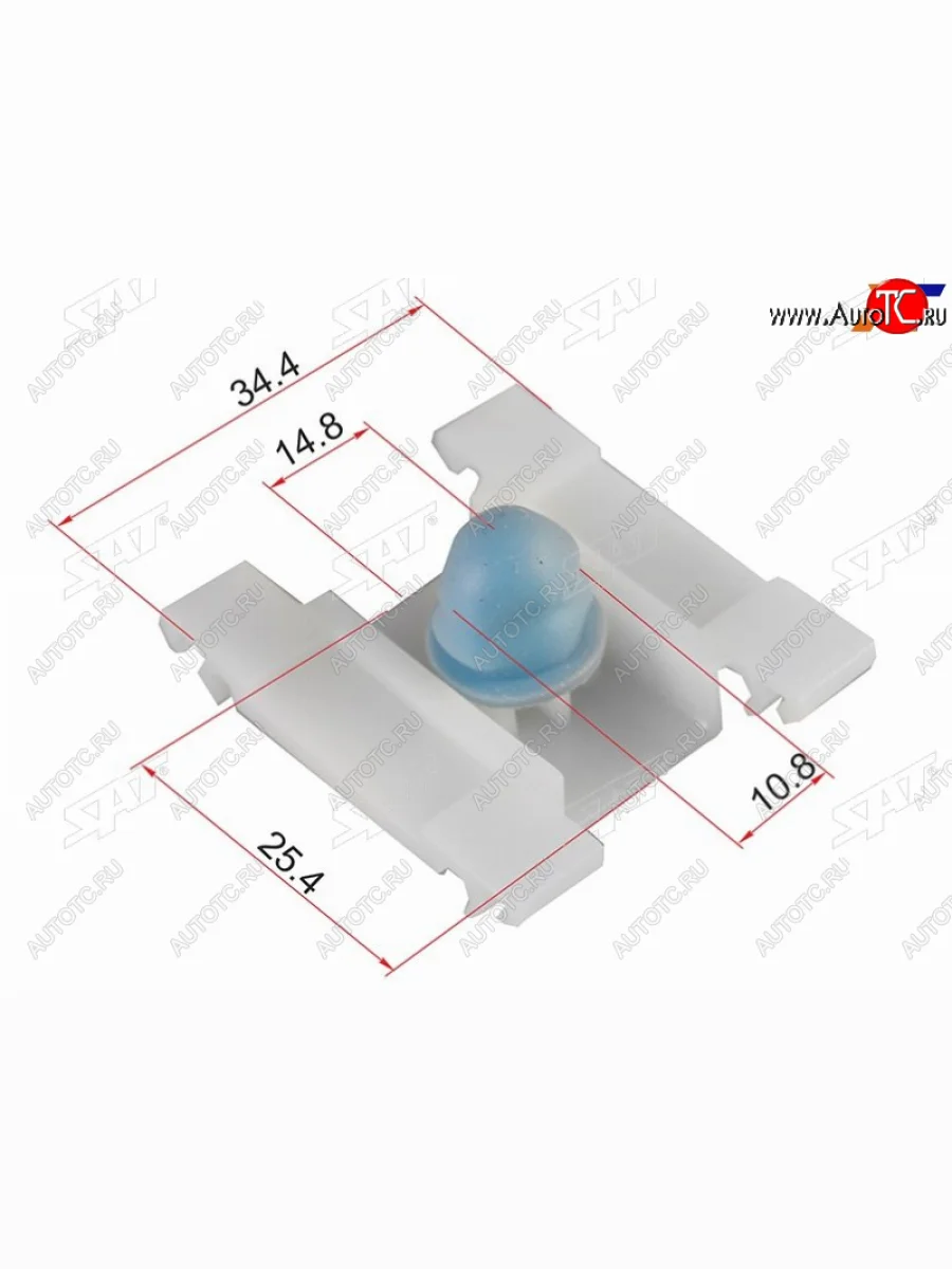 Клипса молдинга VAG (1 шт.) SAT ST-KE-036  в Самаре Самарской области