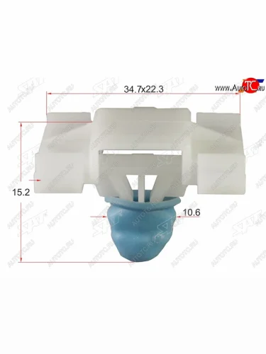 Клипса молдинга BMW (1 шт.) SAT ST-KE-024