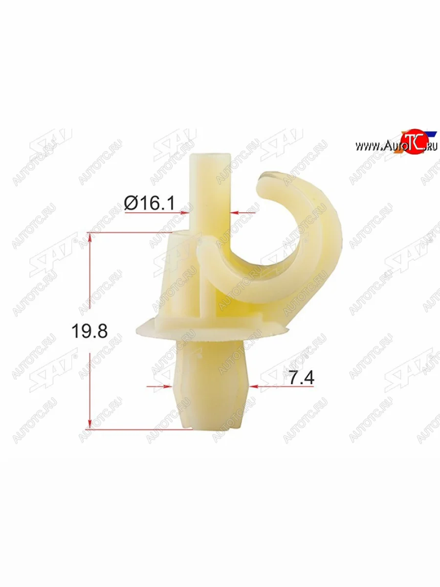 Клипса упора капота VAG (1 шт.) SAT ST-KE-031  в Самаре Самарской области