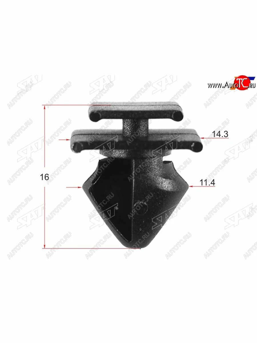 Клипса молдинга PEUGEOTCITROEN (1 шт.) SAT ST-KE-135  в Самаре Самарской области
