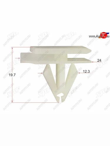 Клипса молдинга GM (1 шт.) SAT ST-KE-102