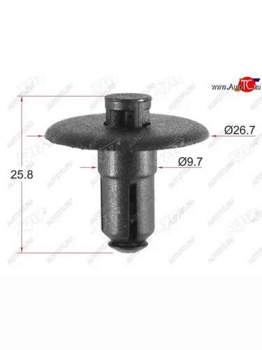 Клипса защиты радиатора GM (1 шт.) SAT ST-KE-101