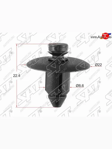Клипса обшивки двери GMCHRYSLER (1 шт.) SAT ST-KE-106