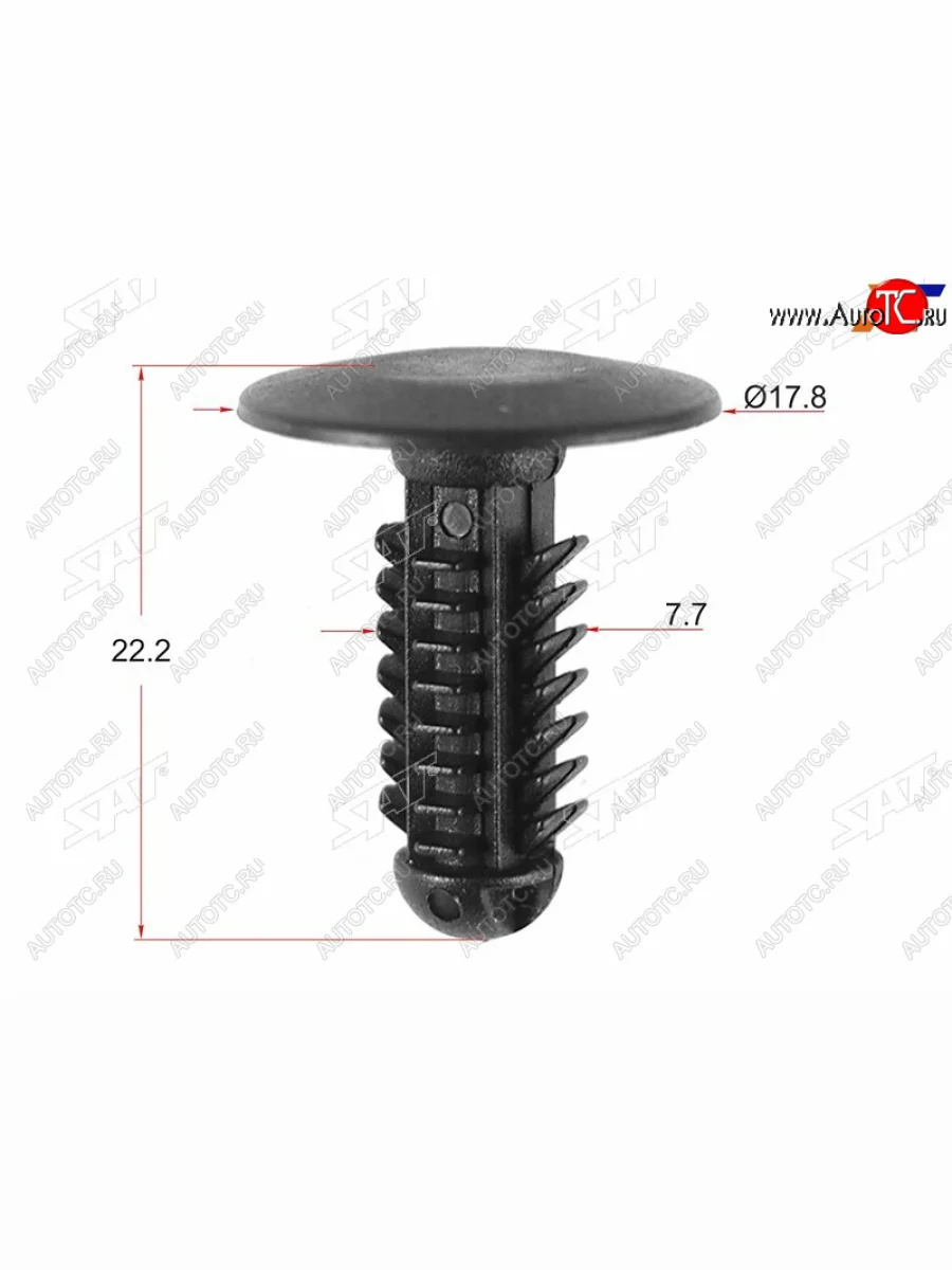 Клипса защиты бампера GM (1 шт.) SAT ST-KE-121  в Воронеже Воронежской области