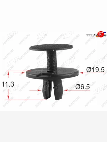 Клипса BMWMERCEDESPEUGEOT (1 шт.) SAT ST-KE-153