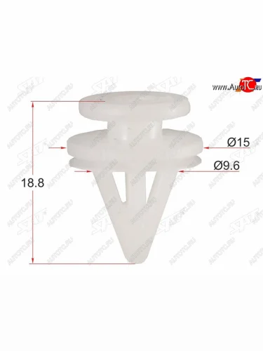Клипса молдинга RENAULTNISSAN (1 шт.) SAT ST-KE-168