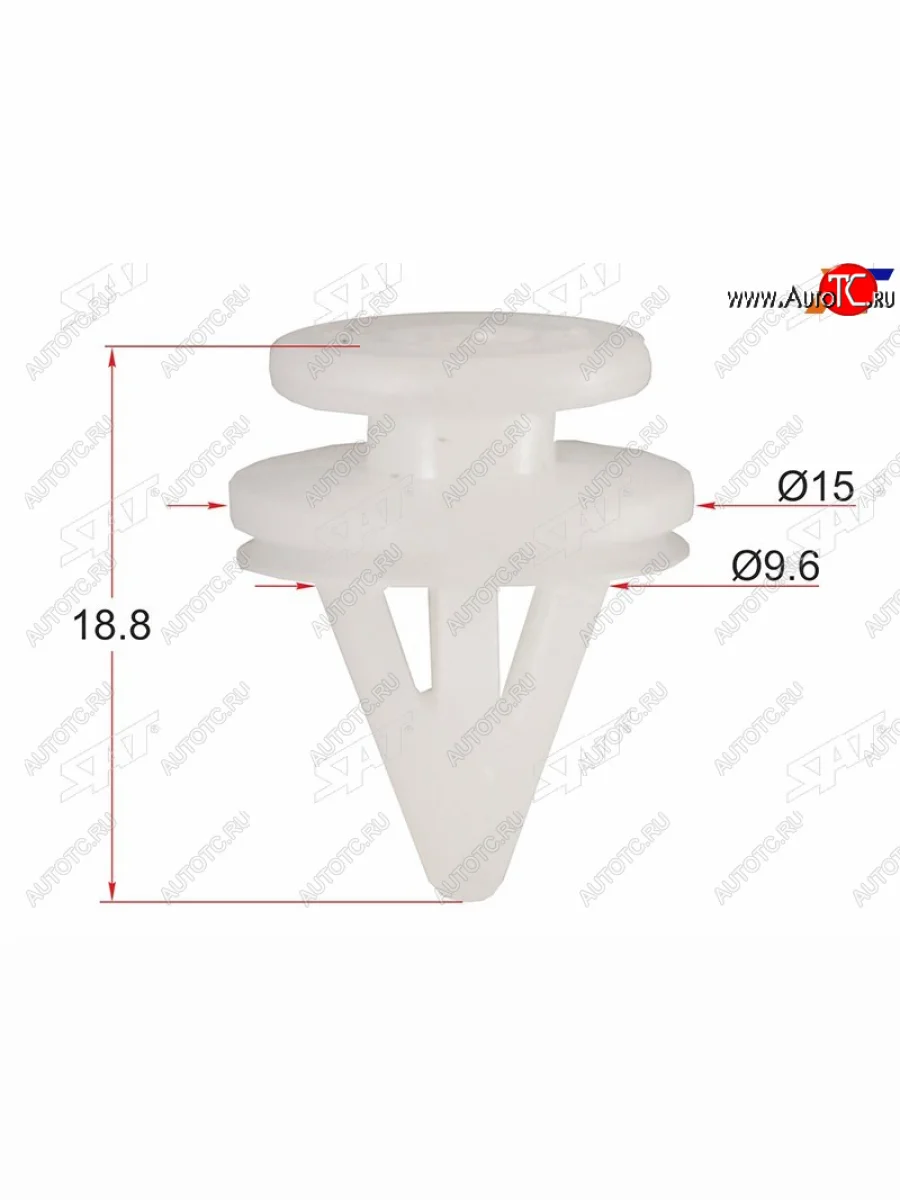 Клипса молдинга RENAULTNISSAN (1 шт.) SAT ST-KE-168  в Самаре Самарской области