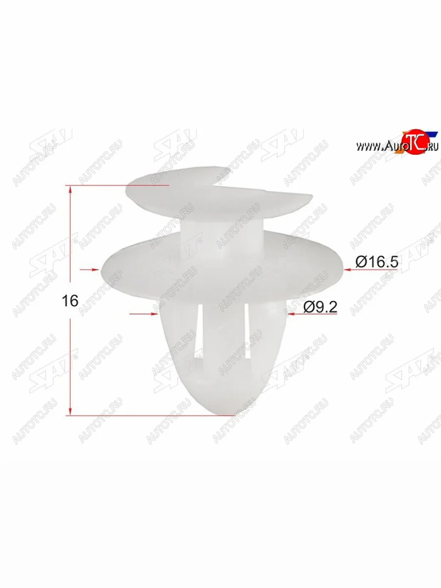 Клипса обшивки двери RENAULTPEUGEOTALFA ROMEOFIAT (1 шт.) SAT ST-KE-165  в Самаре Самарской области