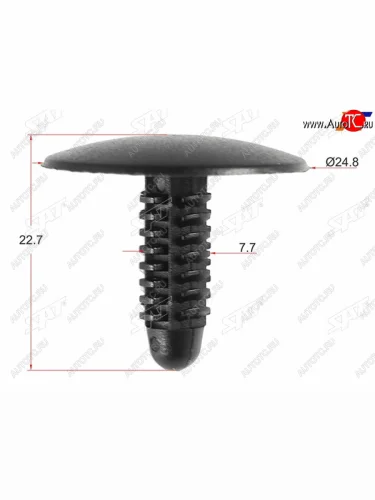 Клипса пистон GM (1 шт.) SAT ST-KE-197