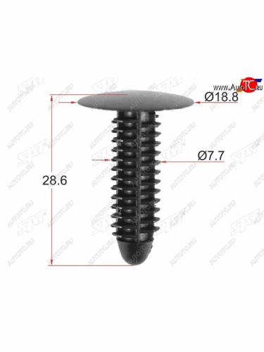 Клипса обшивки GM (1 шт.) SAT ST-KE-257