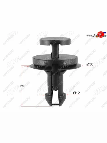 Клипса обшивки капота GM (1 шт.) SAT ST-KE-224