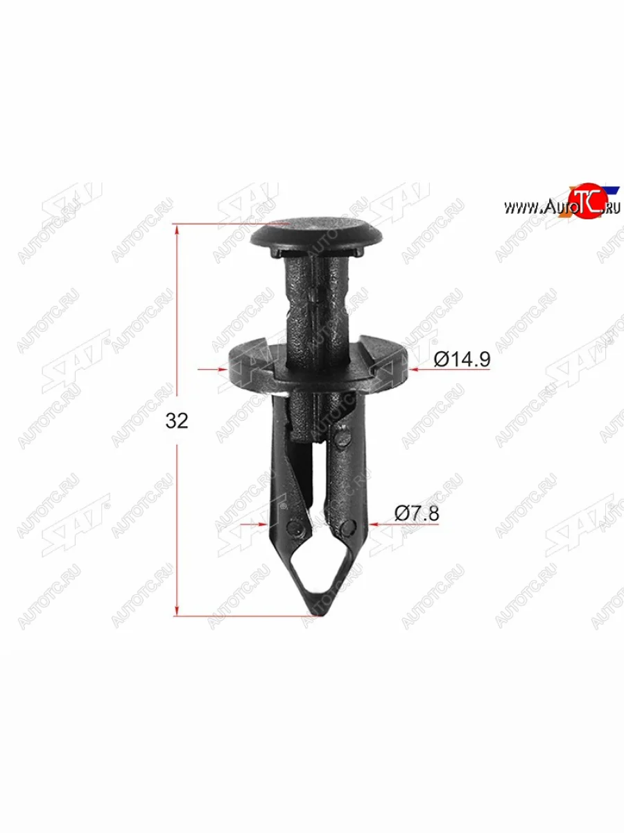 Клипса решетки радиатора GMFORD (1 шт.) SAT ST-KE-218  в Самаре Самарской области
