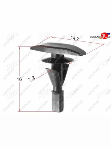 Клипса крепежная FORD (1 шт.) SAT ST-KE-245