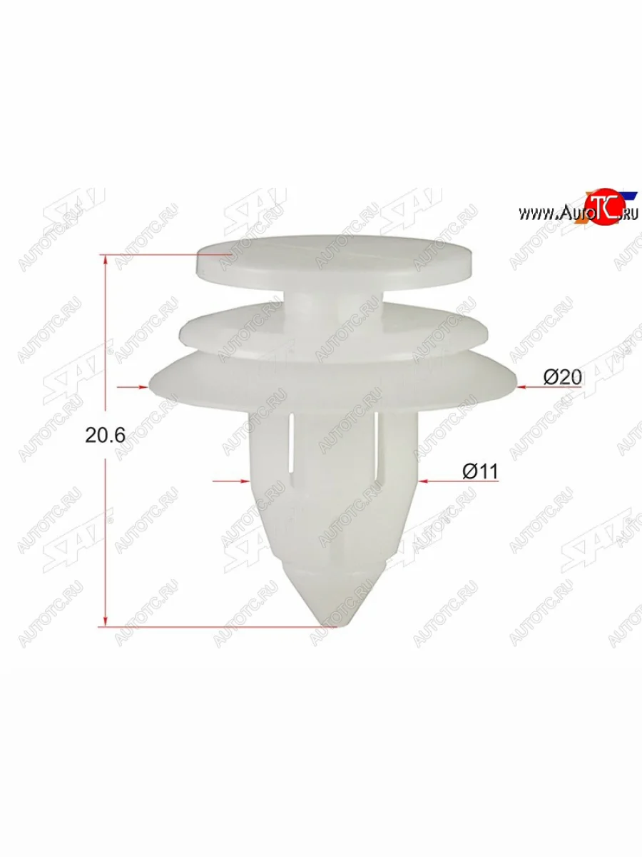 Клипса обшивки двери CHRYSLER (1 шт.) SAT ST-KE-228  в Самаре Самарской области