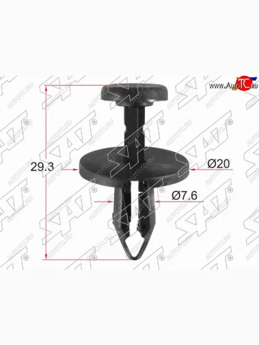 Клипса крепления подкрылка CHRYSLER (1 шт.) SAT ST-KE-329