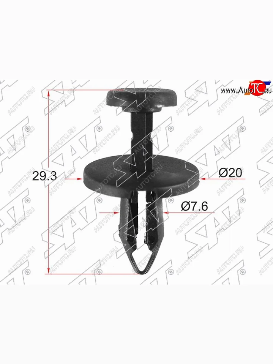 Клипса крепления подкрылка CHRYSLER (1 шт.) SAT ST-KE-329  в Воронеже Воронежской области