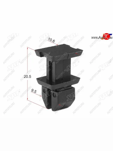 Клипса обшивки багажника MERCEDES (1 шт.)                                                            SAT ST-KE-311