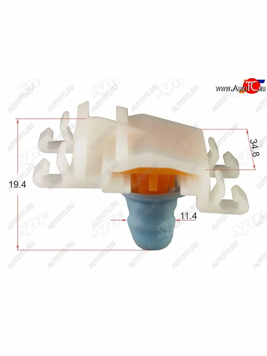 Клипса молдинга VAG (1 шт.) SAT ST-KE-334  в Самаре Самарской области