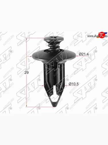 Клипса защиты бампера GM (1 шт.) SAT ST-KE-340