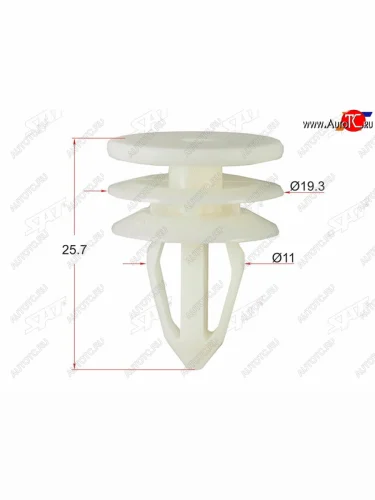 Клипса обшивки двери GMDAEWOO (1 шт.) SAT ST-KE-336