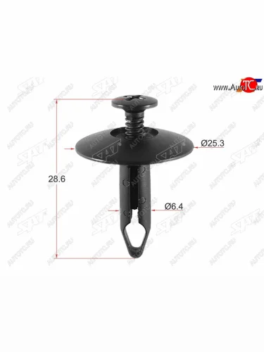 Клипса защиты бампера GM (1 шт.) SAT ST-KE-358