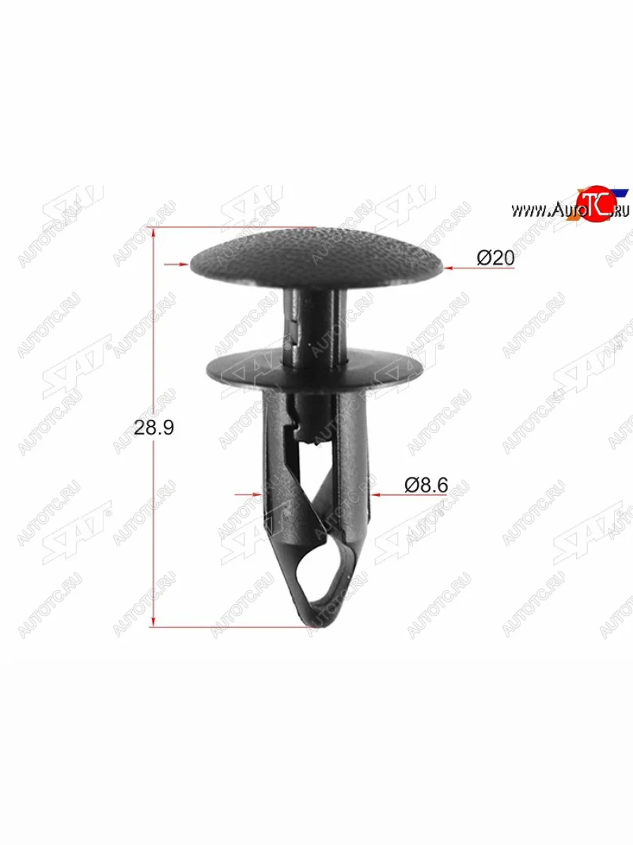Клипса защиты бампера GM (1 шт.) SAT ST-KE-348  в Воронеже Воронежской области