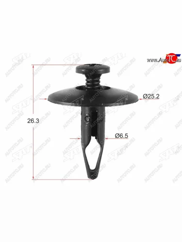 Клипса FORD (1 шт.) SAT ST-KE-351