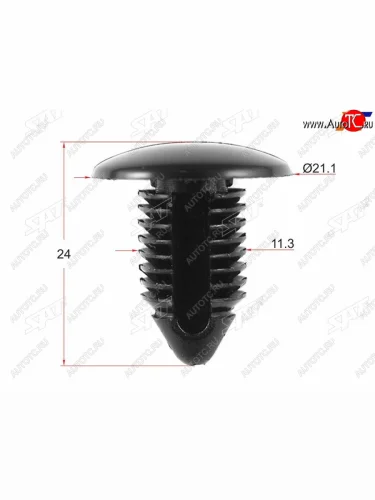 Клипса обшивки GM (1 шт.) SAT ST-KE-371