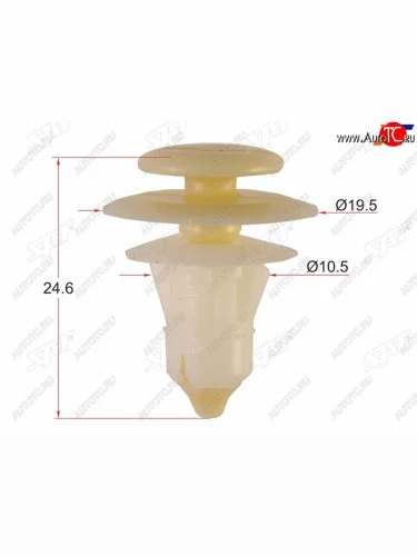 Клипса обшивки двери FORDGMJEEP (1 шт.) SAT ST-KE-372