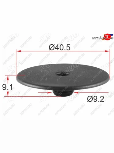 Клипса крепления коврика салона VAG (1 шт.)                                                          SAT ST-KE-383
