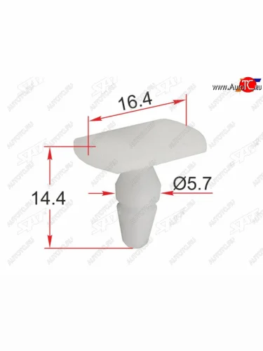 Клипса уплотнителя двери MERCEDES (1 шт.) SAT ST-KE-387