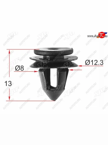 Клипса обшивки двери VAG (1 шт.) SAT ST-KE-380