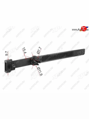 Клипса фиксатор MERCEDES (1 шт.) SAT ST-KE-374