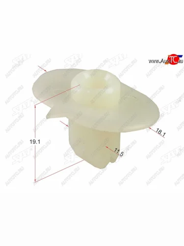 Клипса бампера HONDA (1 шт.) SAT ST-KJ-1010