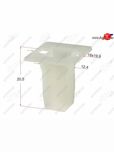 Клипса решетки бампера HONDA (1 шт.) SAT ST-KJ-1021