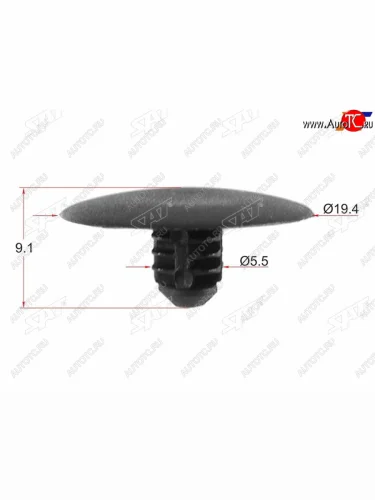 Клипса капота FORD (1 шт.) SAT ST-KJ-1039