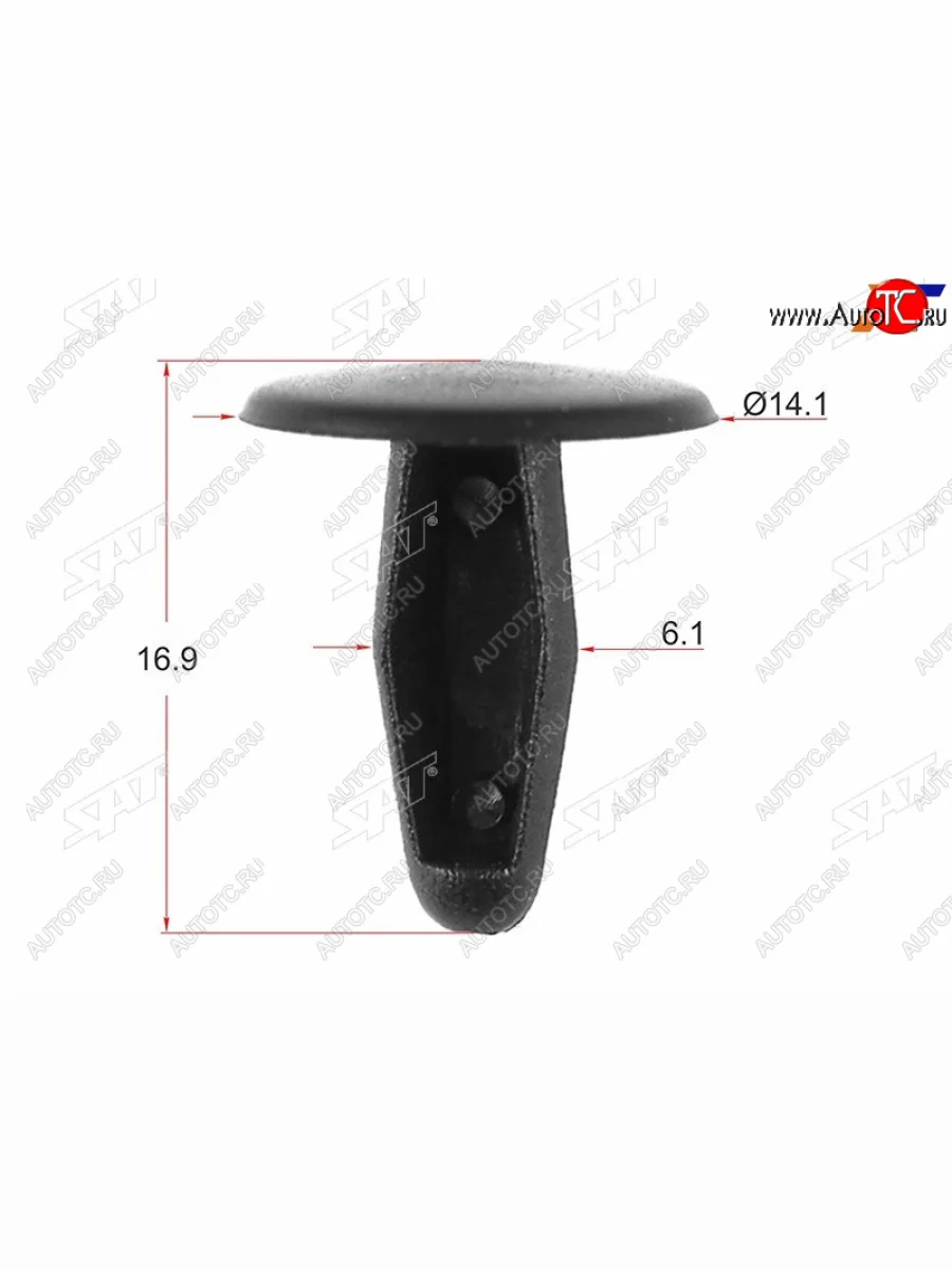 Клипса обшивки капота NISSAN (1 шт.) SAT ST-KJ-1044  в Самаре Самарской области